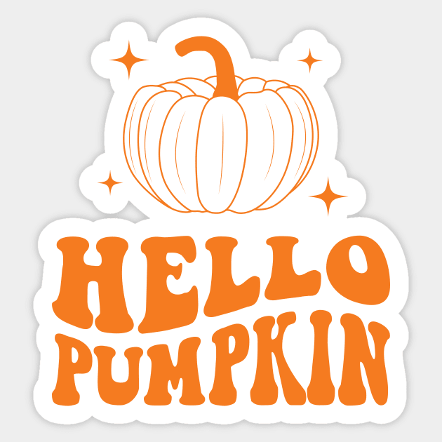 Hello Pumpkin Sticker by ChicGraphix